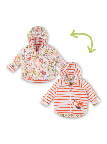 Sigikid Wendejacke happy ladybug in Weiß/Rosa/Grün