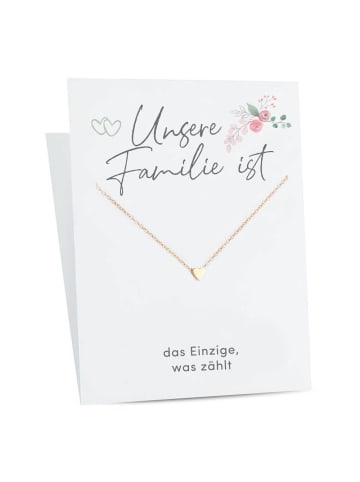 Himmelsflüsterer  Familien-Halsketten "Unsere Familie - das einzige was zählt" - Bronze