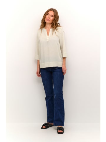 Kaffe Langarm-Bluse KAthea in Light Sand Linen