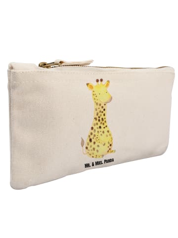 Mr. & Mrs. Panda Pouch Giraffe Zufrieden ohne Spruch in Weiß