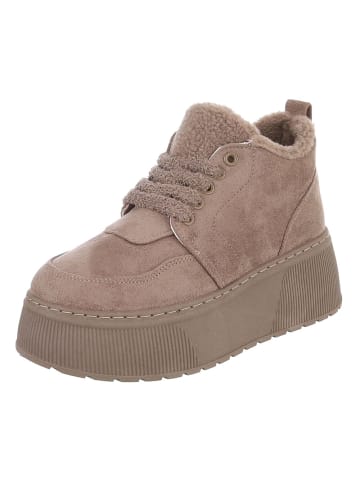 Ital-Design High Heel in Beige und Braun