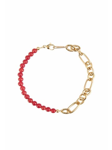 Gemshine Halskette Jade in gold coloured
