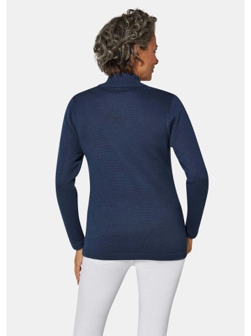 GOLDNER Sportliche Strickjacke in marine