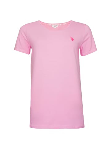 U.S. Polo Assn. T-Shirt 'Rundhals' in pink