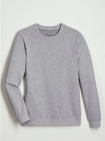 Sieh an! Sweatshirt in hellgrau-meliert