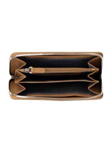 Jost Arva Geldbörse RFID Schutz Leder 19 cm in latte