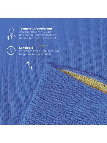 von Jungfeld Classic Socken Signature Innenbund in Hellblau