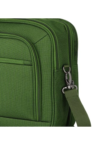 travelite Cubis Flugumhänger 40 cm Laptopfach mit Dehnfalte green