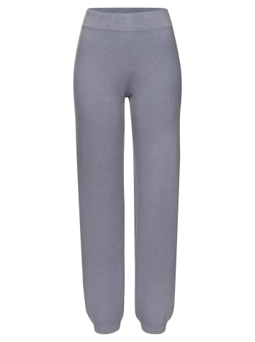 ELBSAND Strickhose in rauchblau meliert