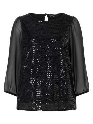 More & More Paillettenbluse in shiny two tone