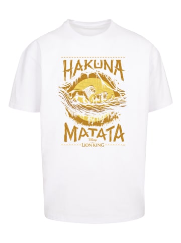 F4NT4STIC Heavy Oversize T-Shirt König der Löwen Film Hakuna Matata in weiß