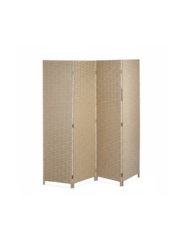 relaxdays Paravent in Braun - (B)180 x (H)180 cm