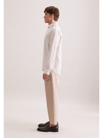 Seidensticker Leinenhemd Regular in Beige