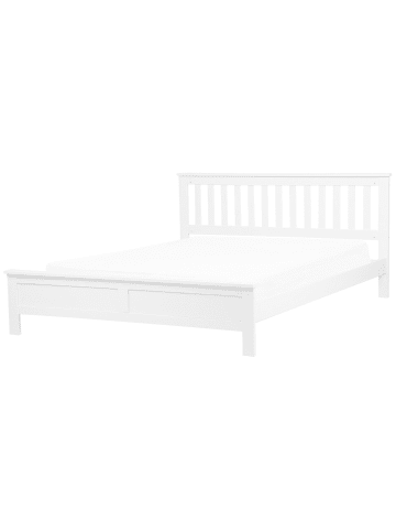Beliani Doppelbett MAYENNE in Weiß - (W) 189 x (H) 88 x (L) 208 cm