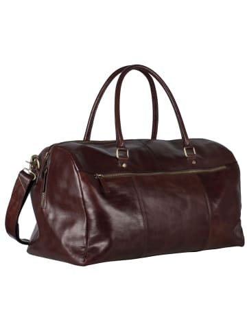 Leonhard Heyden Cambridge Reisetasche Leder 50 cm in rotbraun