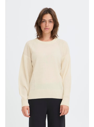 Oxmo Rundhalspullover OXISELMO in Beige