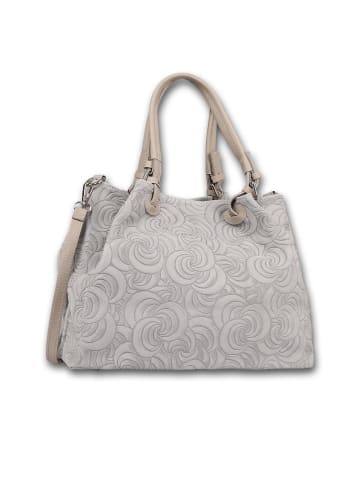 Toscanto Wildleder Schultertasche Toscanto Tasche grau ca. 36cm