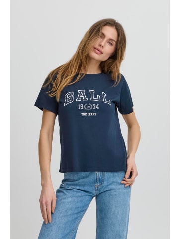 BALL T-Shirt kurzarm BASATINO Regular fit in Sky Captain