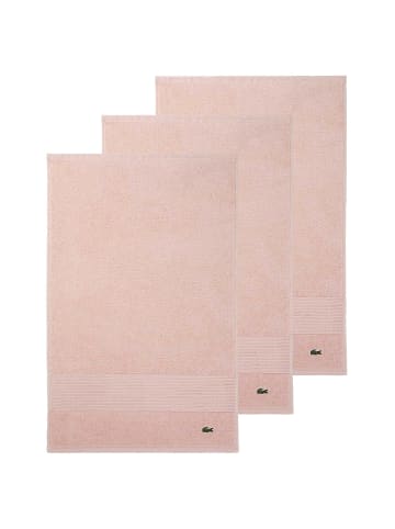 Lacoste Gästetuch 3er Pack in Rosa