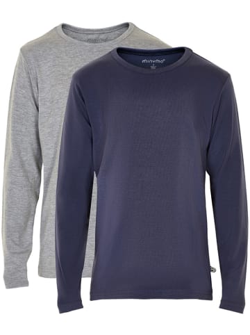 Minymo Kinder Longsleeve in Blau