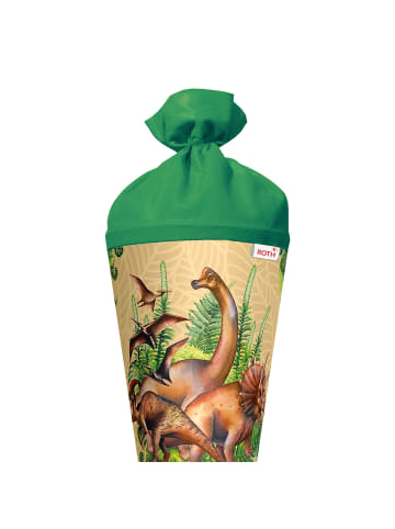 ROTH Schultüte groß Veganosaurus 70 cm in Grün