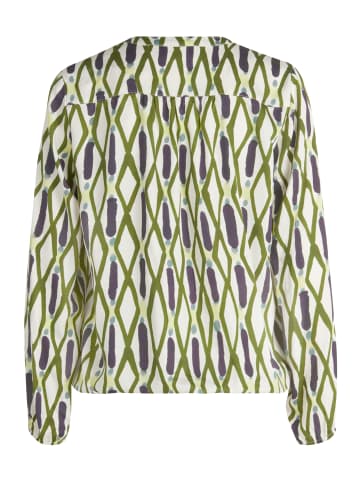 CARTOON Casual-Bluse mit Muster in Green/Blue