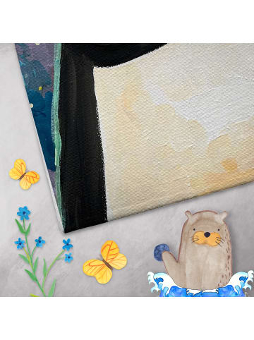 Mr. & Mrs. Panda Kinderhandtuch Pinguin Universum Design ohne Sp... in Weiß