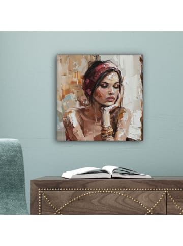 MuchoWow Leinwand bilder Träumendes Porträt (BxH)