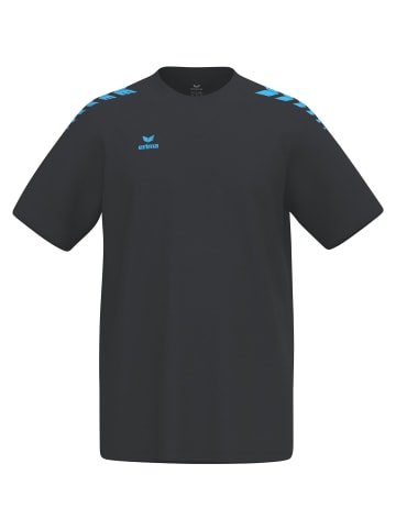 erima Unisex Erwachsene, Erwachsene T-Shirt in schwarz/curacao