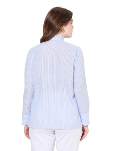 Ulla Popken Trachtenbluse in himmelblau