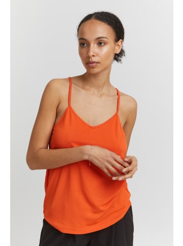 ICHI Jerseytop IHLIKE Casual fit in Mandarin Red