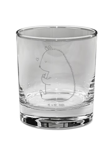 Mr. & Mrs. Panda Whisky Glas Bär Marienkäfer ohne Spruch in Transparent