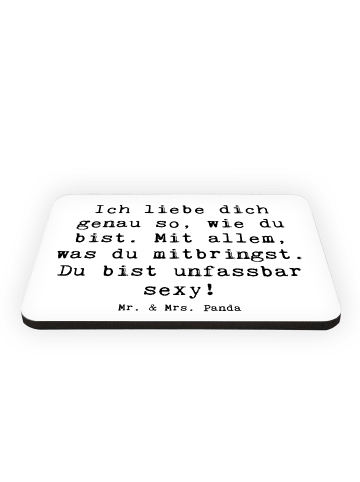 Mr. & Mrs. Panda zettelhalter Spruch Sinnlichkeit lieben mit Spruch in Weiß