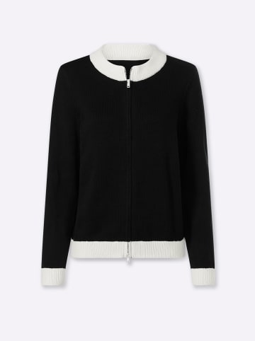 Heine Strickjacke in schwarz-ecru