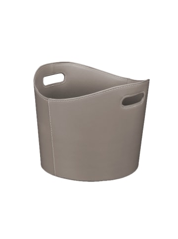 relaxdays Holzkorb in Dunkelgrau - (H)32 x Ø38 cm