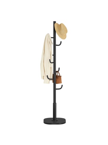 SONGMICS Garderobenständer Alan in Tintenschwarz - (B)40 x (H)175.8 x (T)40 cm