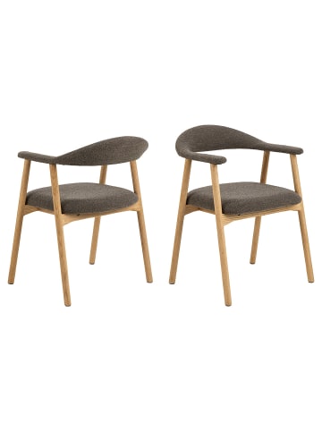 ebuy24 Esszimmerstuhl Addi Grau 2er Set
