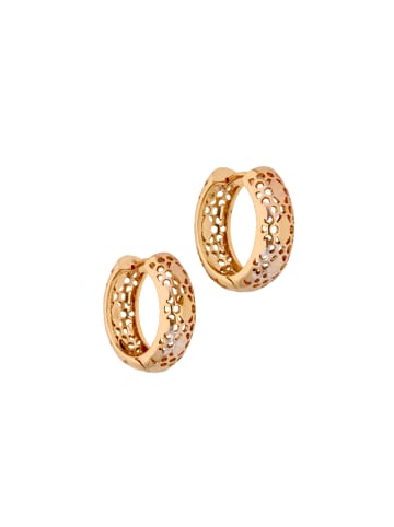 IZIA Women Hoop Earrings in Rose Gold Multicolor