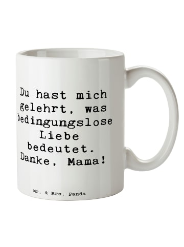 Mr. & Mrs. Panda Tasse Spruch Mama Liebe mit Spruch in Weiß