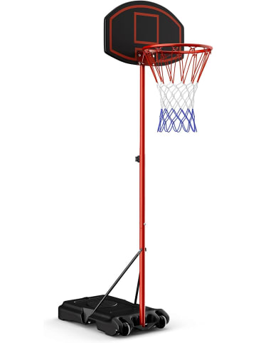 COSTWAY Basketballständer 158 - 218cm in Schwarz