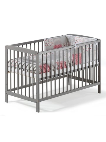 Schardt Kinderbett Felix Kiefer massiv 60 x 120 cm - Nordic in grau