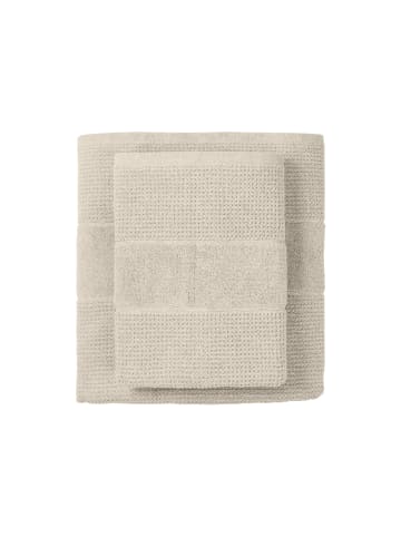 Schiesser 2er-Set: Duschtücher Turin in Helltaupe