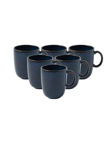 like. by Villeroy & Boch 6er Set Becher mit Henkel Lave 400 ml in Bleu