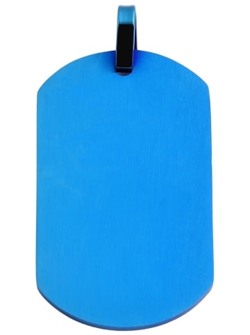 Adeliás Unisex Anhänger aus Edelstahl in blau