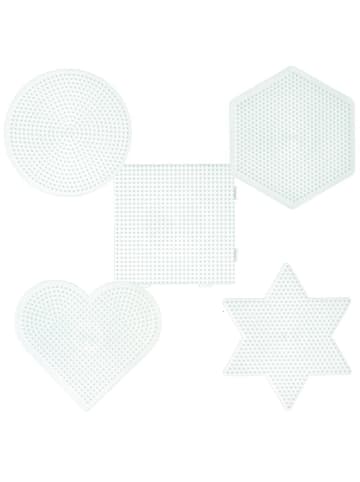 Hama 5tlg. Set: Stiftplatten-Set Basics für Midi-Bügelperlen in weiß