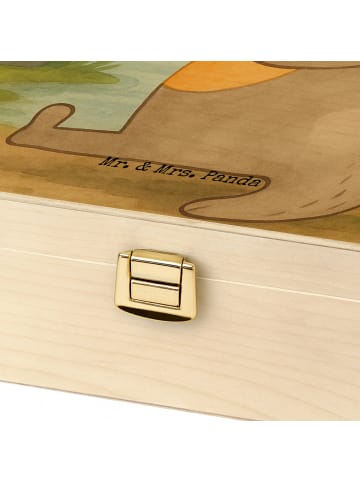 Mr. & Mrs. Panda Tee Organizer Otter Bauch Design ohne Spruch in Weiß