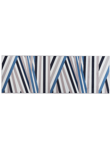Beliani Läufer ARTHUR in Bunt/Schwarz/Blau - (W) 70 x (H) 1 x (L) 200 cm