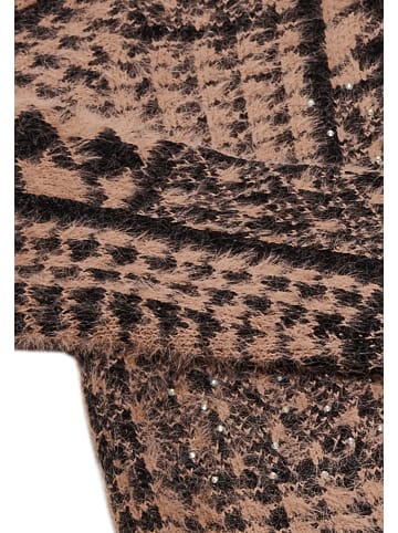 faina Damen Strickjacke in Dunkelrosa Schwarz