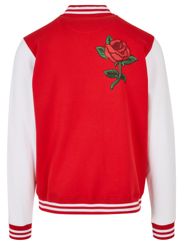 Mister Tee College Jackets in red/wht