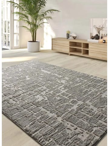 Atticgo Hochflor-Teppich LIMA in silber